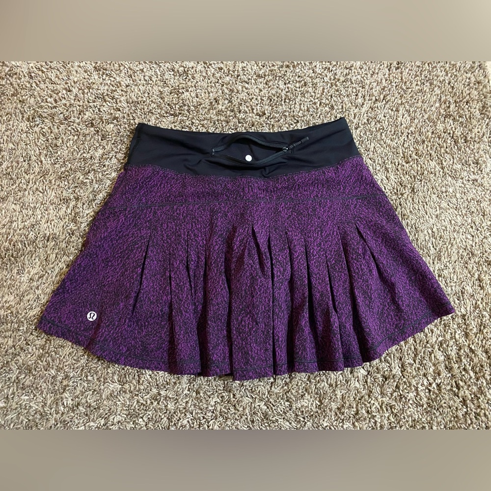 Lululemon Circuit Breaker Skirt Aurora Black and Purple